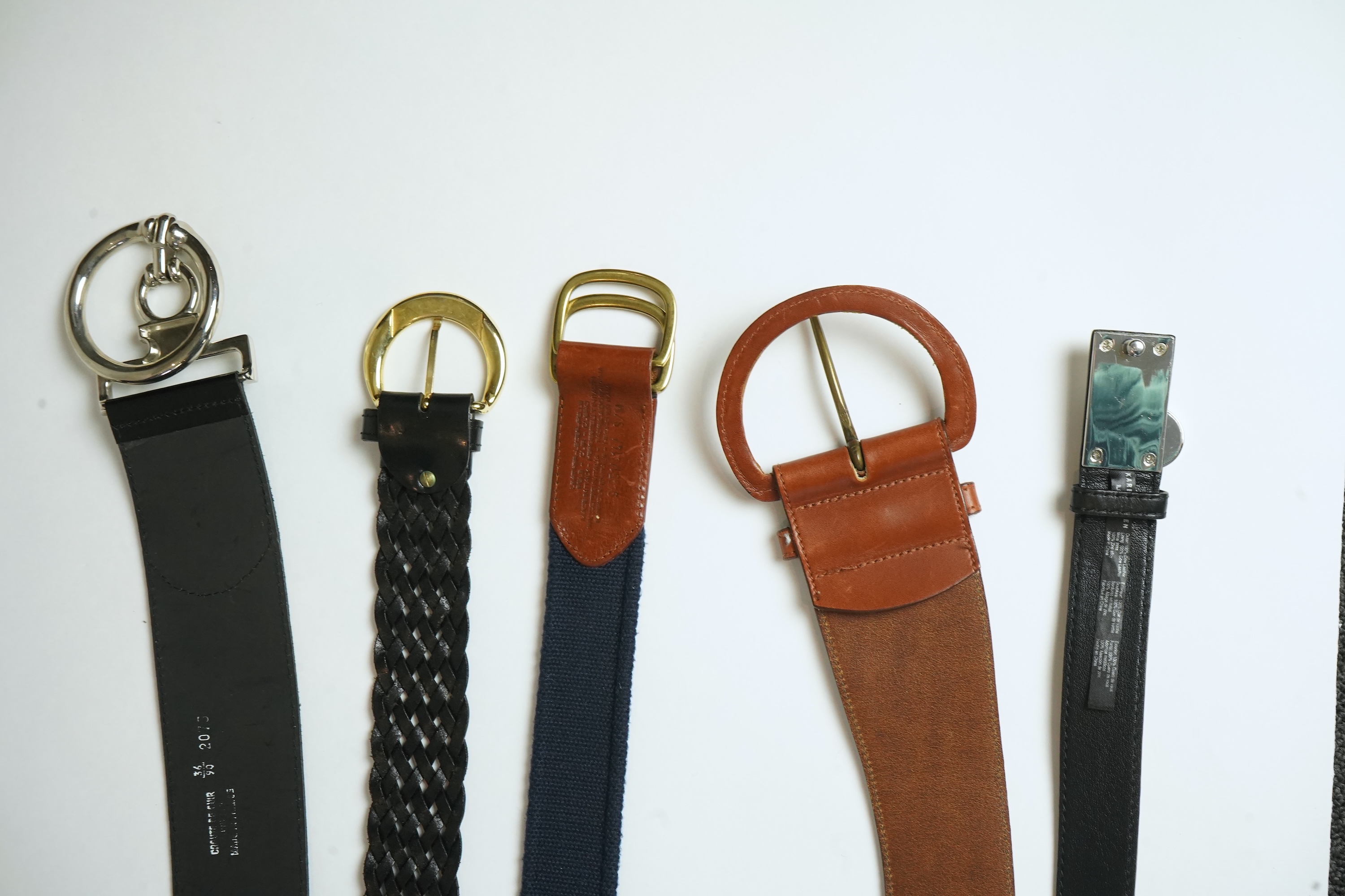 Five lady's belts